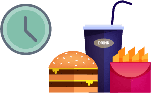 Fast food illustration